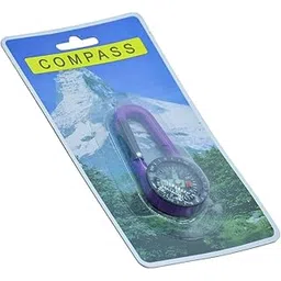 Portable Carabiner Compass, Magnetic Navigation Tool, Purple and Black, Outdoor Hiking Gear, DC40T-picture-26