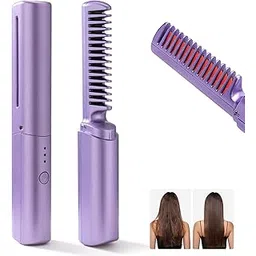 Portable Electric Straight Comb Heating Hair Brush - Lightweight, Multi-Color, 45W Power-picture-56