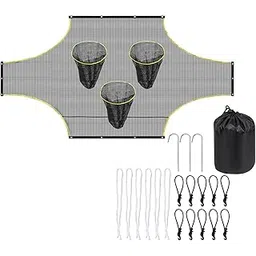 Portable Football Net, Soccer Goal Shots Target Net with Scoring Zones, 2.95m x 1.8m Goal Shots Practice Equipment for Accuracy Training (7-player)-picture-15