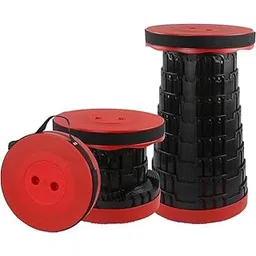 Portable Telescoping Stool, 2nd Gen Retractable Stool for Camping Garden Fishing Hiking Travel BBQ, Adjustable Plastic Stools Max Load 397lbs (Multi Color)-image-21