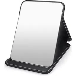 Portable Travel Makeup Mirror with Stand Compact Vanity Standing Mirrors, HD Multi Stand Angle Hand Free/Handheld/Tabletop Foldable Mirror-picture-42
