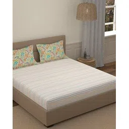 portico 144 TC Morning Glory Cotton Bedsheet-picture-16