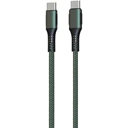 Portronics Konnect C Square 18W POR-1065 Type-C to Type-C 1.2M Type C Devices USB Cable with Power Delivery & 3A Quick Charge Support, Nylon Braided for All Type-C Devices, Green-picture-10