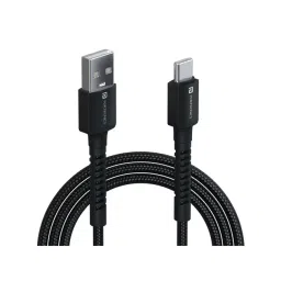 Portronics Konnect X 3A Unbreakable Nylon Braided USB to Type C Fast Charging Cable 2M Long (Black)-image-15