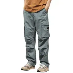 poshax Men Relaxed Fit Cargo Pants with Insert Pockets-picture-12