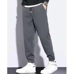 poshax Men Typographic Print Joggers with Insert Pockets-picture-43