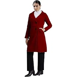 poshbery Red Wollen Coat-picture-16