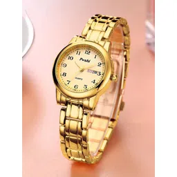 Poshi Unisex Dial & Stainless Steel Straps Analogue Watch HAJGFCIBFCHI-picture-16