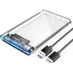 PosXpert PX-2.5 SATA SSD Casing USB 3.0 Portable External Hard Drive/SSD Transparent Case 2.5 inch Shock Resistant Hard Drive Enclosure-picture-23