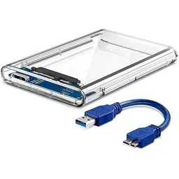 PosXpert X-USB 3.0 Transparent Portable Hard Box HDD & SSD 2.5" External Hard Disk Casing 2.5 inch Shock Resistant 1-picture-35
