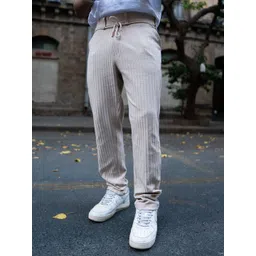 Powerlook Men Beige Regular Fit Crushed Drop Needle Track Pant-picture-23