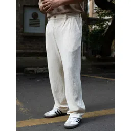 Powerlook Men Mid-Rise Flat-Front Trousers image 3