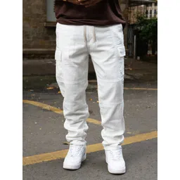 Powerlook Men Regular Fit Mid-Rise Cotton Cargos Trousers-picture-26