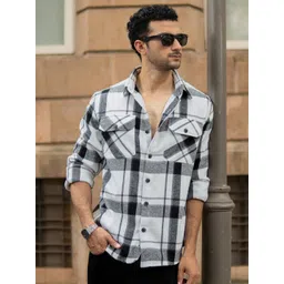 Powerlook Tartan Checked Long Sleeves Shirt-picture-38