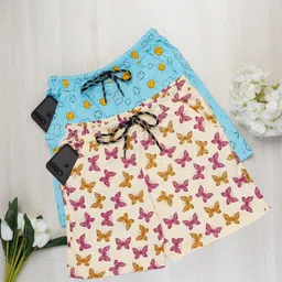 powermerc Pack of 2 Printed Women Multicolor Casual Shorts-picture-12