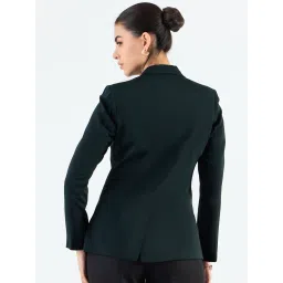 Powersutra Green Plain Blazer image 2