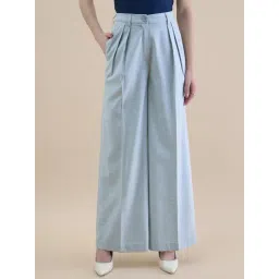 Powersutra Grey Regular Fit Trousers-picture-45