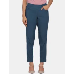 Powersutra Teal Polyester Slim Fit Trouser-picture-45