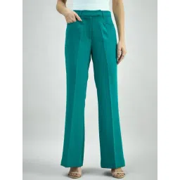Powersutra Teal Regular Fit Trousers-picture-16