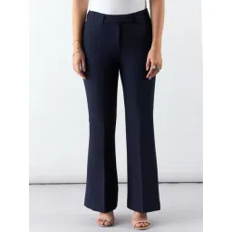 powersutra Women Navy High Waist Trouser In Stretchable Fabric-picture-17