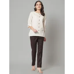 PowerSutra Women Solid Boat Neck Cotton Top-picture-21