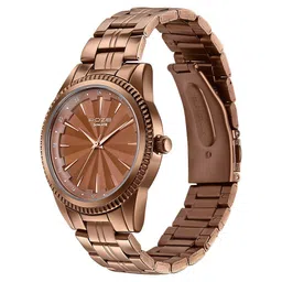 Poze By Sonata Quartz Analog Brown Dial Brown Metal Strap Watch For Men image 5