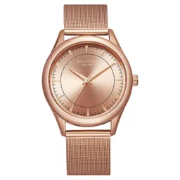 Poze by Sonata Quartz Analog Rose Gold Dial Stainless Steel Strap Watch for Men-picture-30