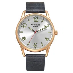 Poze by Sonata Quartz Analog Silver Dial PU Leather Strap Watch for Men-picture-28