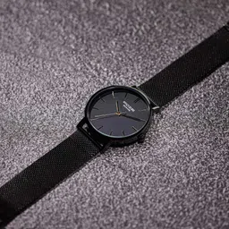 Sonata Poze Quartz Analog Black Dial Black Metal Strap Watch For Men-picture-16