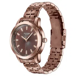 Sonata Poze Quartz Analog Brown Dial Brown Metal Strap Watch For Men image 5