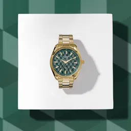 Sonata Poze Quartz Analog Two Toned Dial Golden Colour Stainless Steel Strap Watch For Men-picture-17