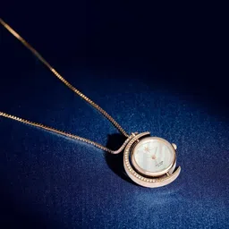 Sonata Poze Quartz Analog White Dial Rose Gold Metal Strap Watch For Women-picture-32