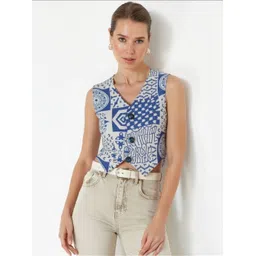 pp productions Printed Women Waistcoat-picture-16