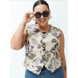 pp productions Printed Women Waistcoat-picture-32