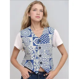 pp productions Printed Women Waistcoat-picture-25