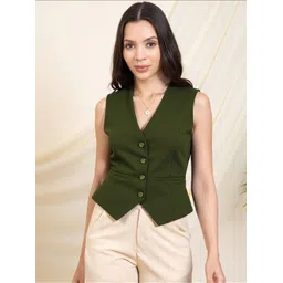 pp productions Solid Women Waistcoat-picture-25