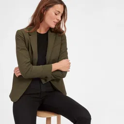 pp trends Women Solid Single Breasted Casual Blazer-picture-25