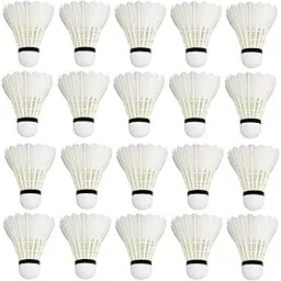 PR Professional Feather Shuttle Cocks (White) - Pack of 20-picture-15