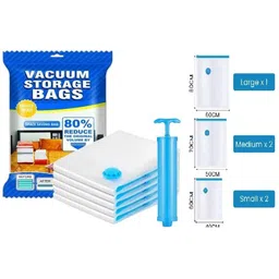 praaj Space Saver Compression Sealer Bags with Manual Pump Travel Storage Vacuum Bags-picture-20