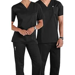 pragati trends Premium Unisex Scrub Suit With Customize Name Print Option(Follow the Description) V-Neck Top and Cargo Type Trouser-picture-54
