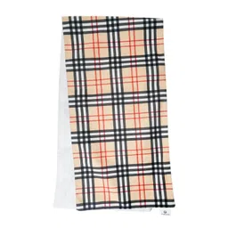 prakartik 135 cm Dining Table Runner - Burberry Theme,Digital Print, (135X33 cm) Beige & Black image 2