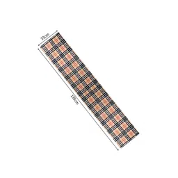 prakartik 135 cm Dining Table Runner - Burberry Theme,Digital Print, (135X33 cm) Beige & Black image 3