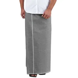 prakasam cotton Mens Premium KFC Plain Welcro pocket Dhoti (KFC-PLN-PURPLE) image 3