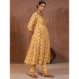 Prakriti Jaipur Yellow Chaashini Kamakshi Anarkali Kurta-picture-11