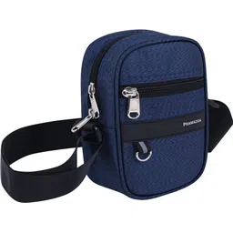 pramadda pure luxury Blue Men Sling Bag Stylish Casual EDC Sling Bag for Men Women Daily Use | Chest Crossbody Bags for Boys Girls | Small Travel Side Bags for Hiking Trekking | Sports Running Cycling Bags | Messenger Bags for Office key Passport documents | Shoulder bags | Corporate gift items | Mobile Sling Pouch for Girls Boys | Tan Pouches.-picture-12