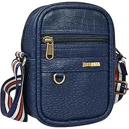 pramadda pure luxury Twin Leather mens Small sling bag for travel | crossbody chest bags for women | side bag for men stylish | passport holder sling | cash bags for men | Mini Sling-picture-27