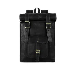 PRANJALS HOUSE Unisex Roll On Leather Backpack-picture-39
