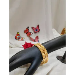 Prasansha Enterprises Set Of 2 Gold-Plated & Brass Bangles-picture-16