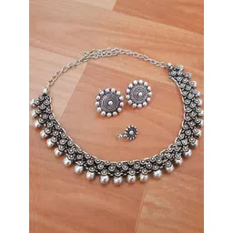 PRASO JEWELS Unisex Silver Jewellery Set-picture-18