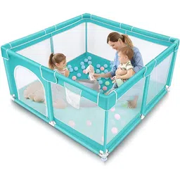 pratyadh Portable Play Yard with Mesh Panels for Safety Cot-picture-20